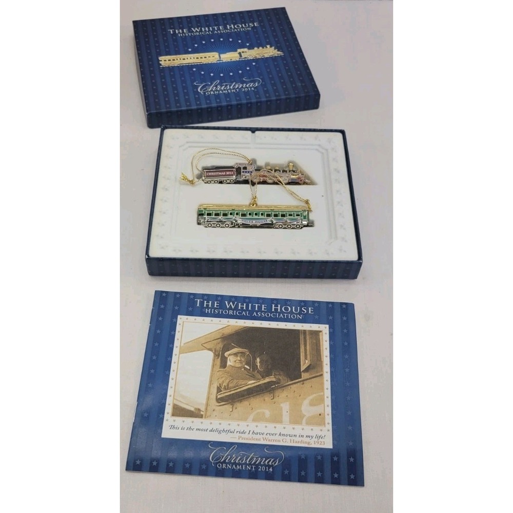 The White House Historical Association Christmas Ornament 2014 Harding Trains